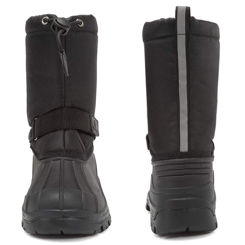 CIOR Kids Snow Boots for Boys Girls Toddler Winter Outdoor Boots Waterproof with Fur Lined(Toddler/Little Kids/Big Kid) TX1-Black-8.5 - Image 3